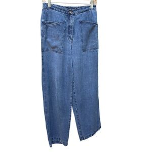 J. Jill Wide Leg Blue Denim Jeans Size 6